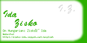 ida zisko business card